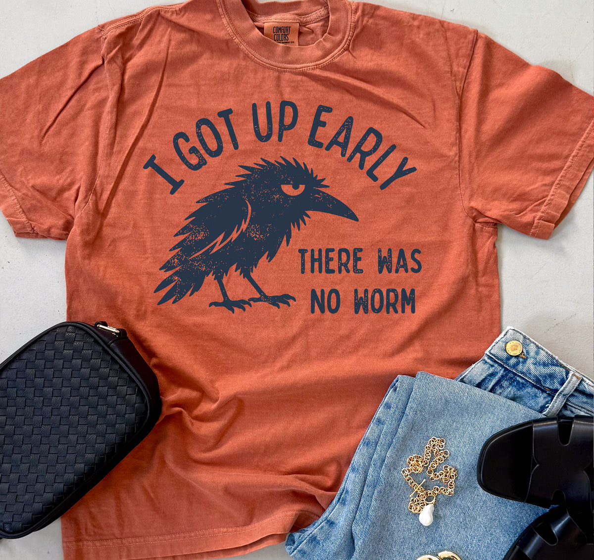 I Got Up Early β There Was No Worm Short or Long Sleeve Tee