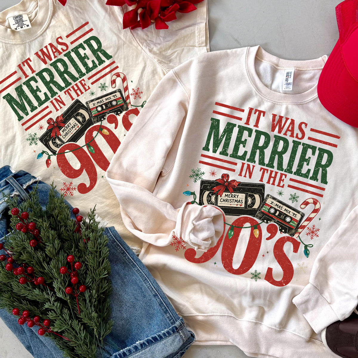 It Was Merrier in the โ90s Tee or Sweatshirt