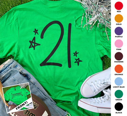 Customizable Star Doodle Short Sleeve Tee