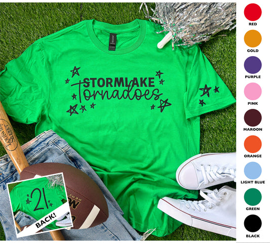 Customizable Star Doodle Short Sleeve Tee