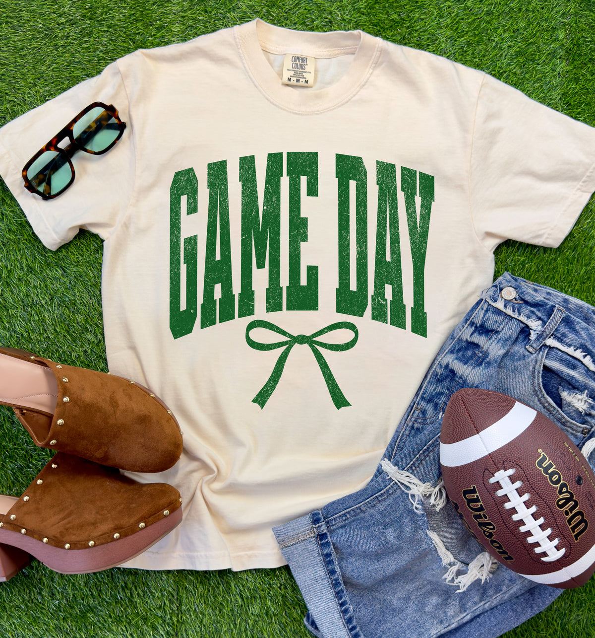 Game Day Customizable Bow Spirit Tee or Sweatshirt