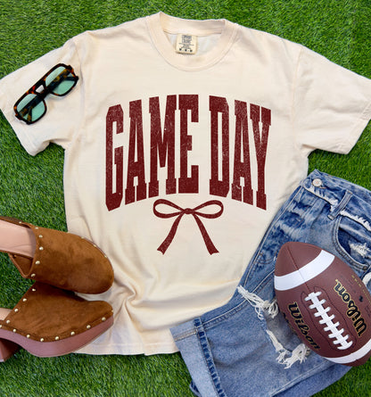 Game Day Customizable Bow Spirit Tee or Sweatshirt