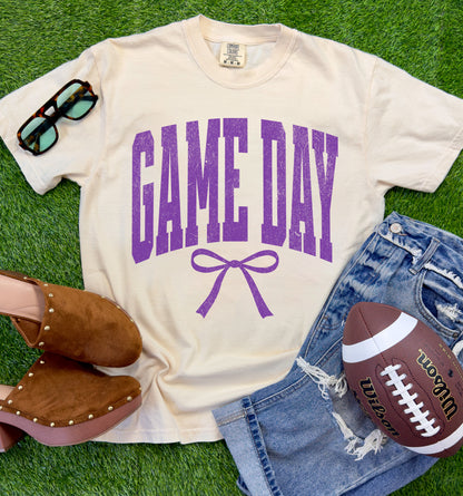 Game Day Customizable Bow Spirit Tee or Sweatshirt