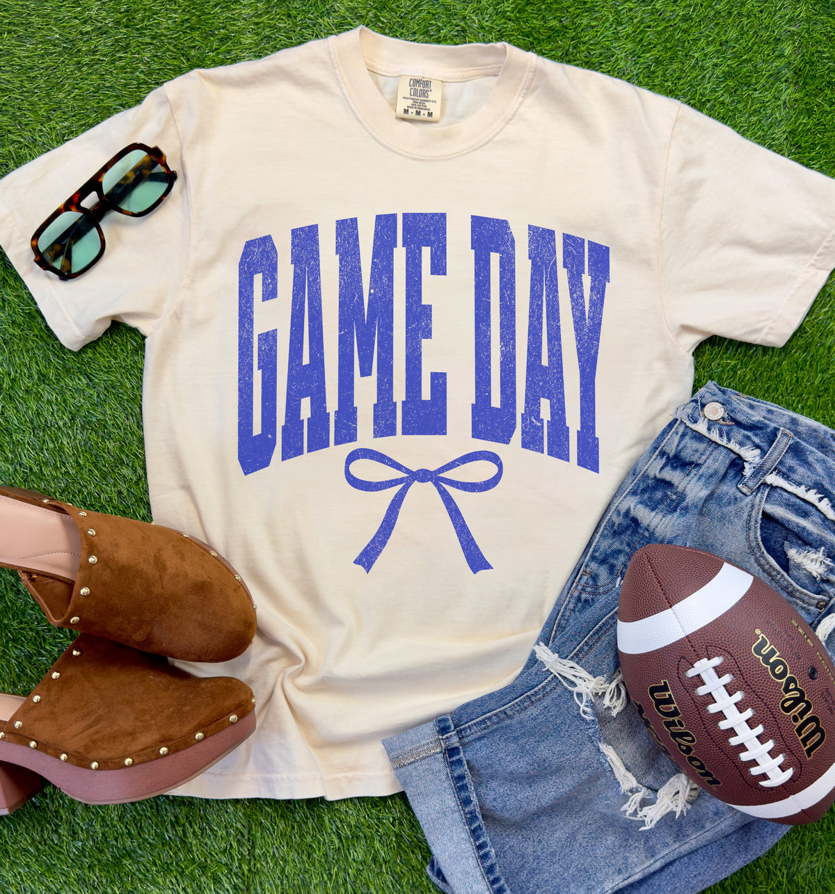 Game Day Customizable Bow Spirit Tee or Sweatshirt