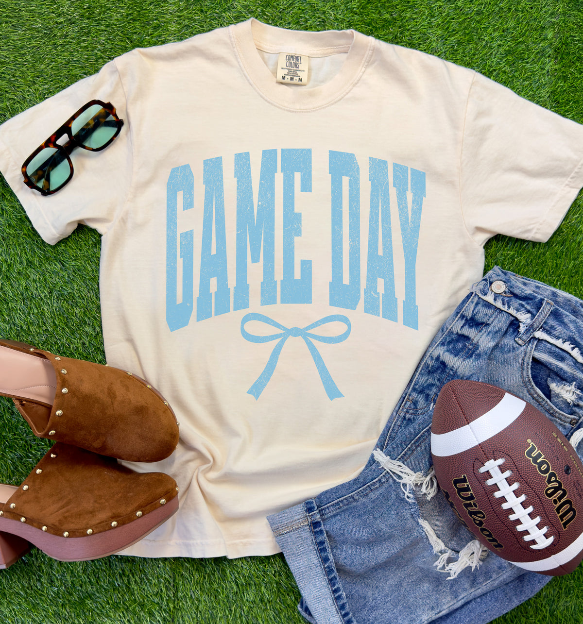 Game Day Customizable Bow Spirit Tee or Sweatshirt