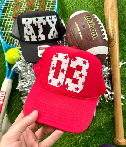Customizable Star Varsity Hats