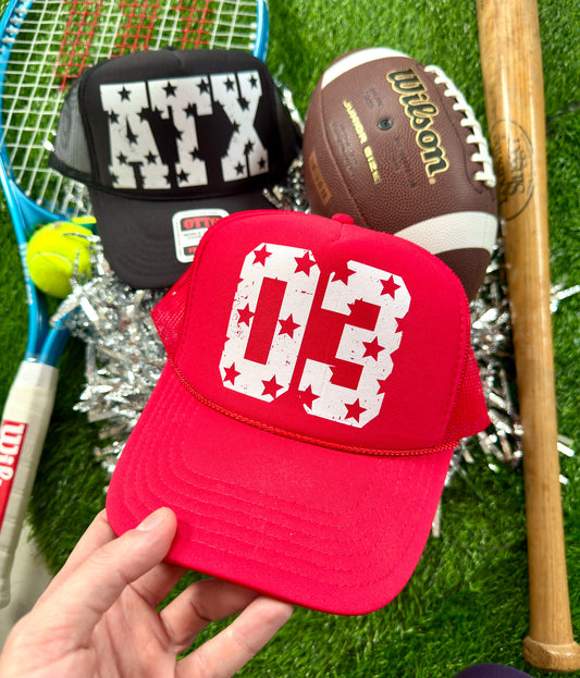 Customizable Star Varsity Hats