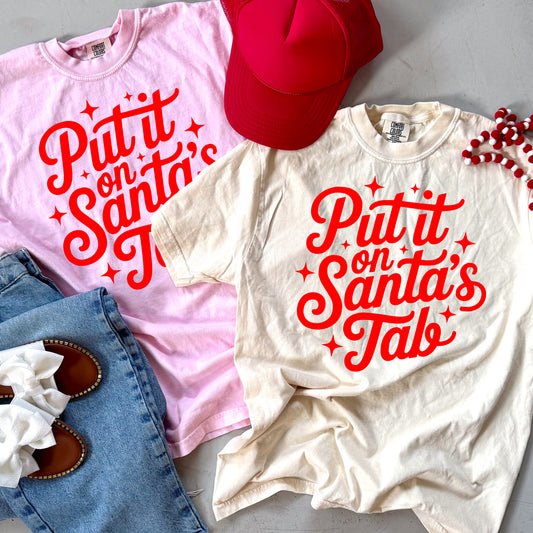 Put It On Santa’s Tab Graphic Tee or Longsleeve
